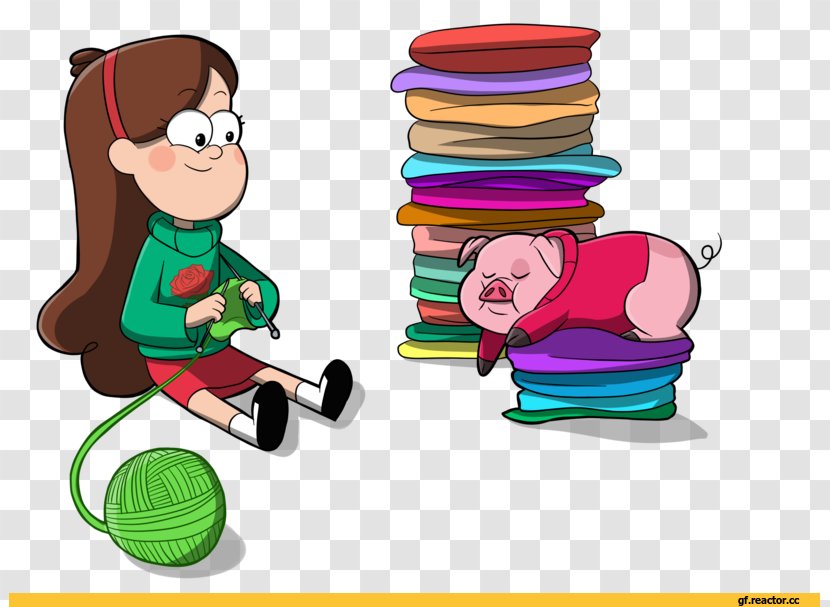 Mabel Pines Waddles Bill Cipher Illustration Clip Art - Play - Gravity Falls Transparent PNG