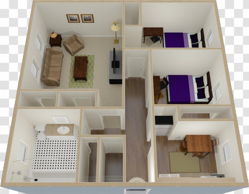 Towson Place Apartments Run West Campus House - Floor Plan Transparent PNG