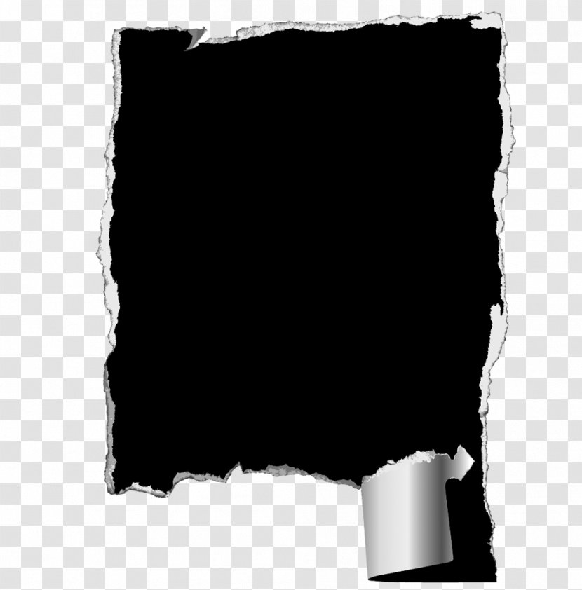 Rectangle Black M Font - Papel Rasgado Transparent PNG