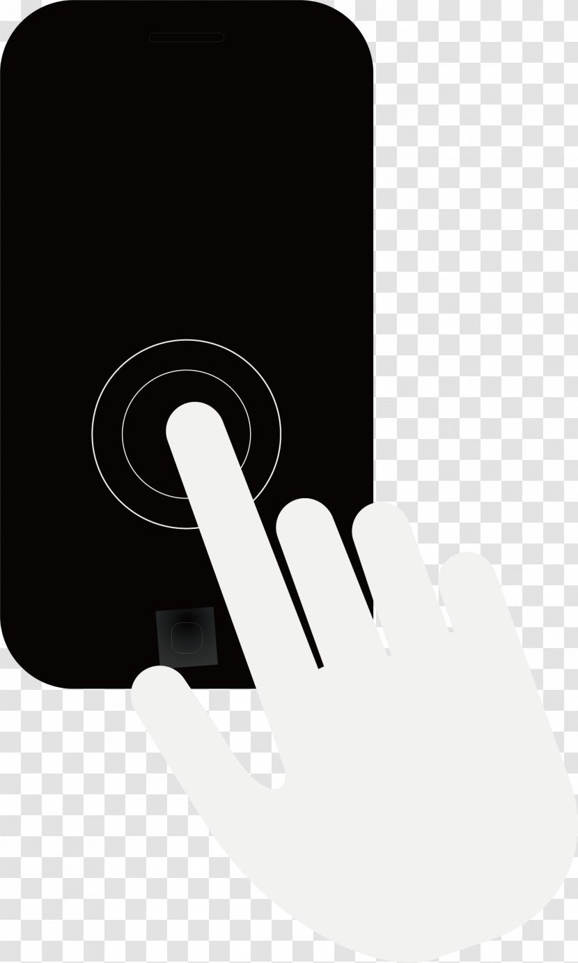 Mobile Phone - Finger - Click To Use The Transparent PNG