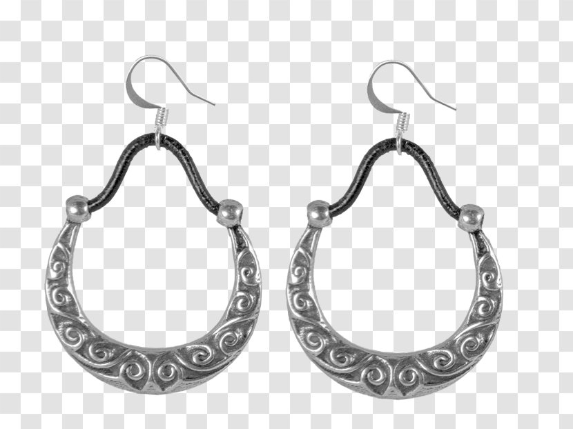 Earring Jewellery Earwire Necklace Pearl - Sterling Silver - Metal Hoop Transparent PNG