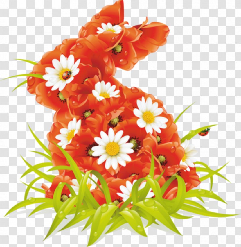 Easter Love Clip Art - Flower Bouquet Transparent PNG