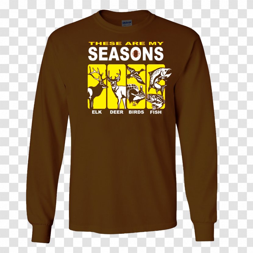 Long-sleeved T-shirt Hoodie - Yellow Transparent PNG
