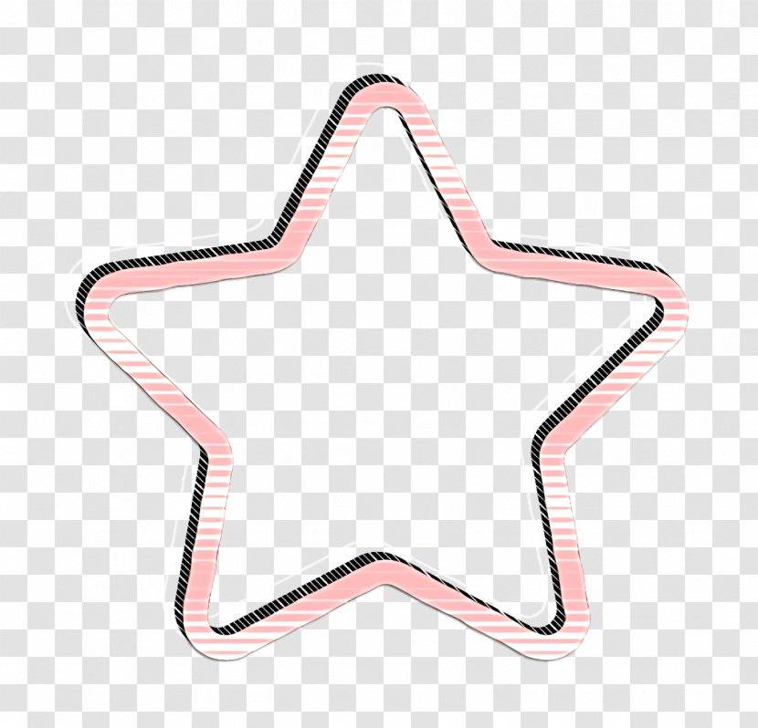 Cartoon Star - Pink Transparent PNG