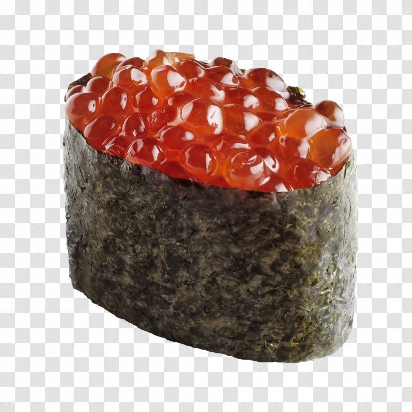 Sushi Red Caviar Japanese Cuisine Salmon - Eel Sashimi Transparent PNG