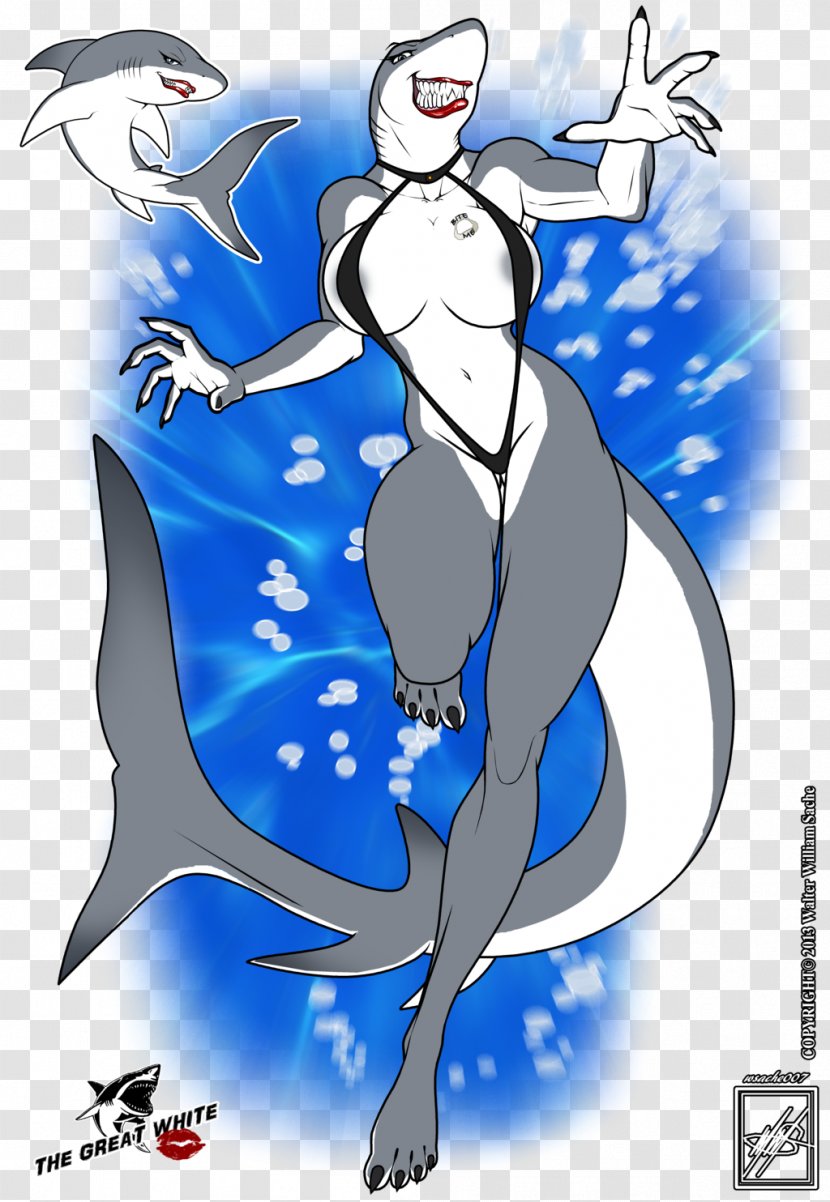 Shark Anthropomorphism Furry Fandom Isurus Oxyrinchus Vertebrate - Frame Transparent PNG