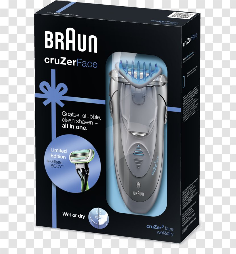 Electric Razors & Hair Trimmers Braun Gillette Shaving - Razor Transparent PNG
