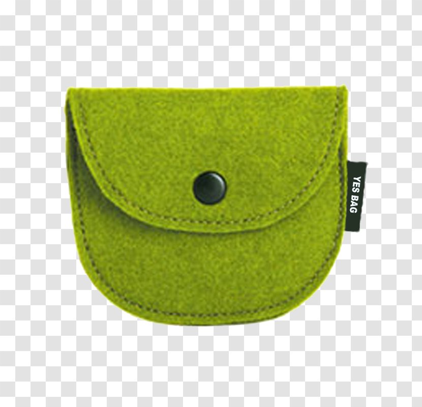 Coin Purse Green Button Handbag - Material - Buttons Transparent PNG