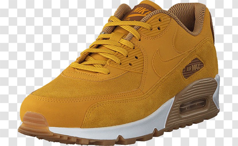 Nike Air Max 90 SE Women's Sports Shoes Yellow - Brown Transparent PNG