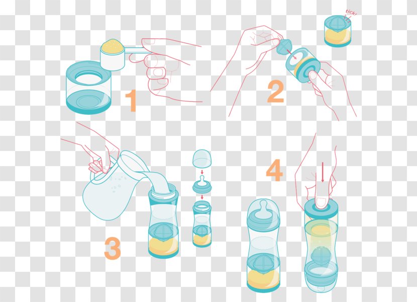 Baby Bottles Plastic Bottle Glass - Drinkware Transparent PNG