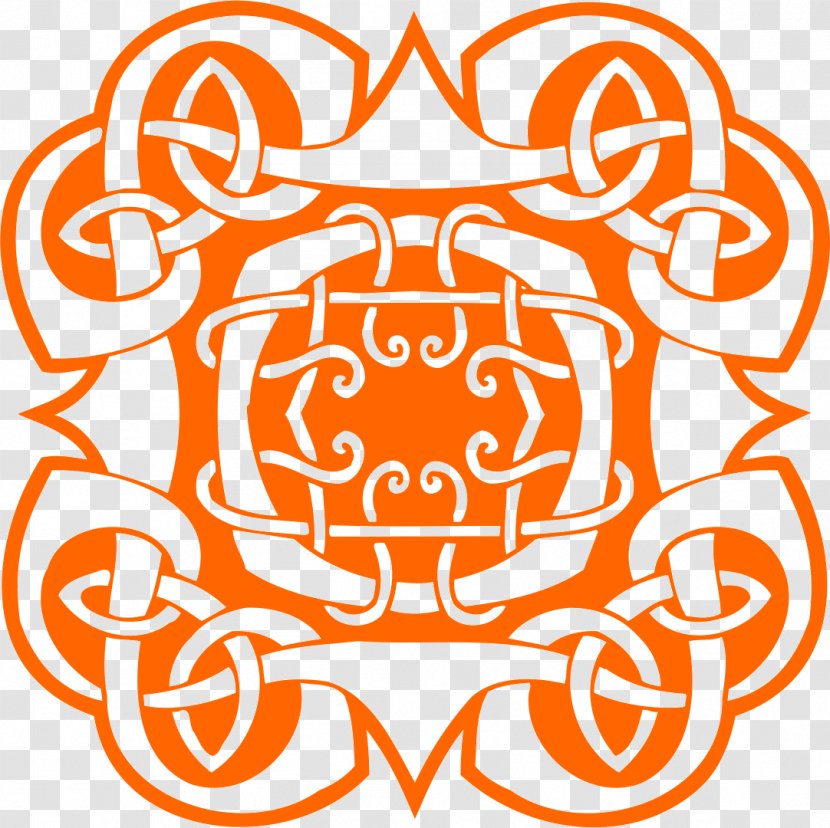 Arial Ornament - Orange - Royaltyfree Transparent PNG