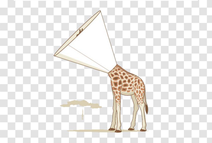 T-shirt Illustrator Creativity Illustration - Flower - Trumpet Giraffe Transparent PNG