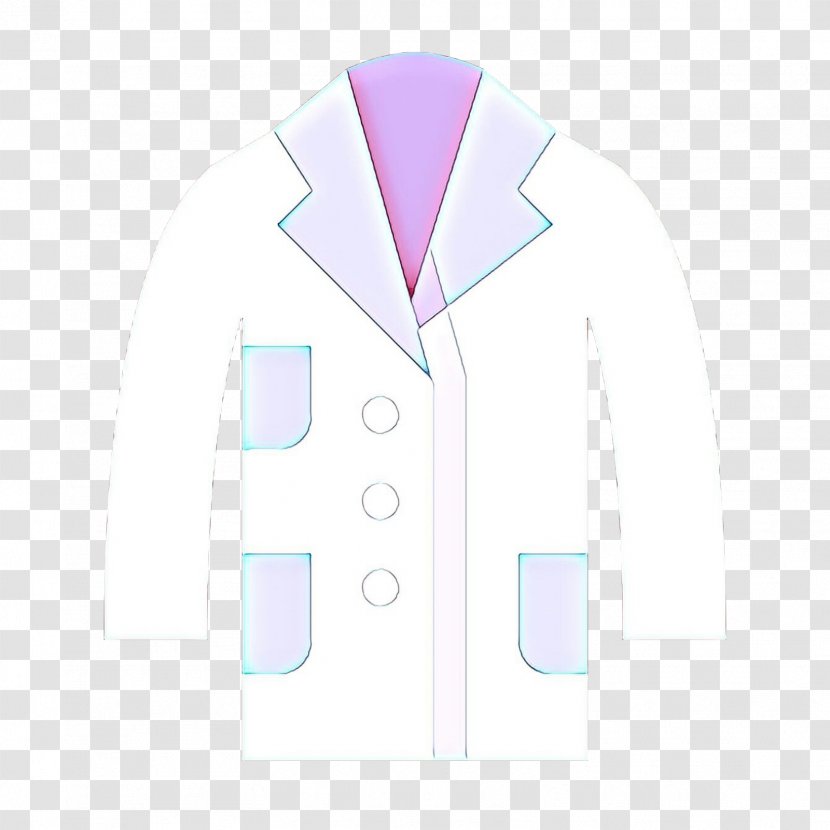 Pink Background - White - Top Blazer Transparent PNG