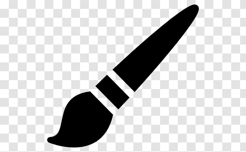 Paintbrush Clip Art - Black And White - Painting Transparent PNG