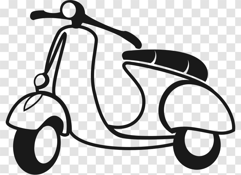 Scooter Vespa Motorcycle Moped - Artwork Transparent PNG