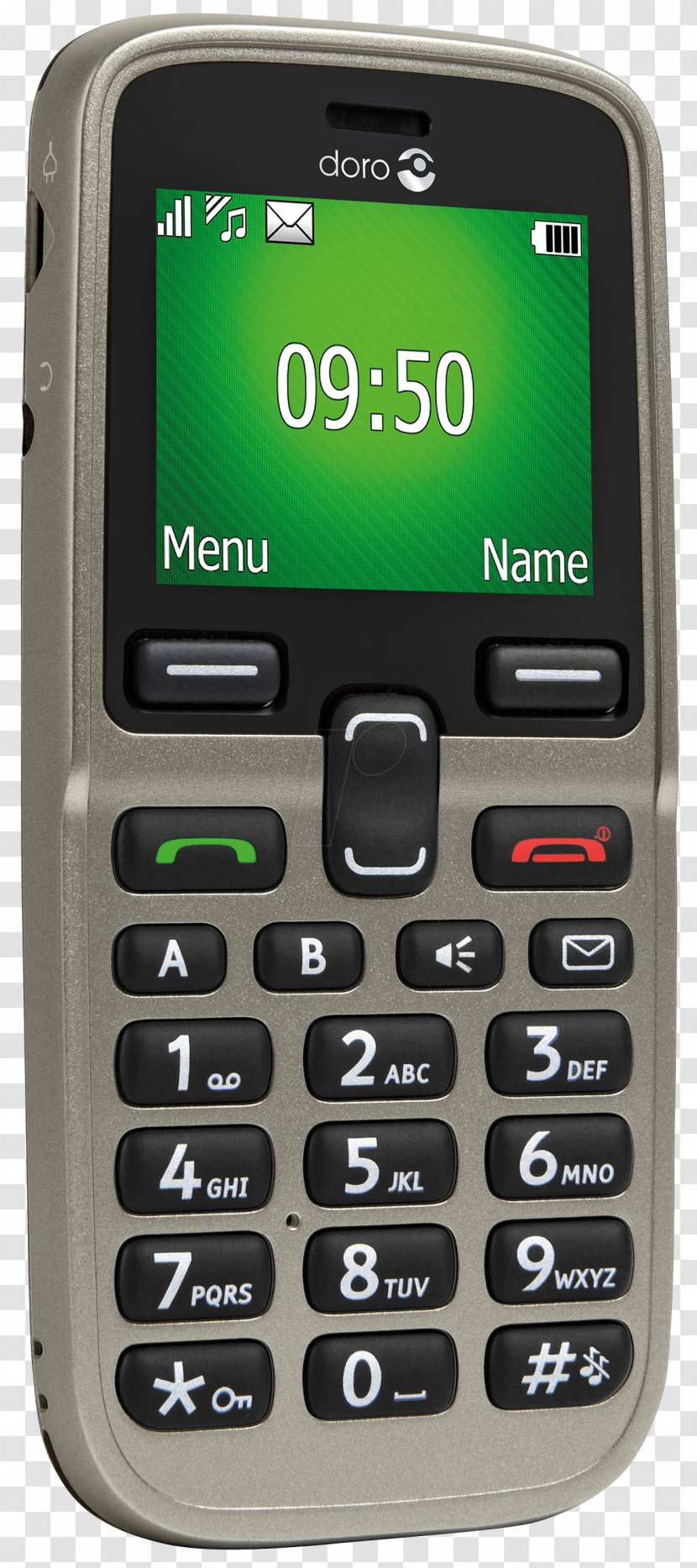 Doro 2404 DORO 1361 Telephone Subscriber Identity Module PhoneEasy 530X - Portable Communications Device - Champagne Transparent PNG