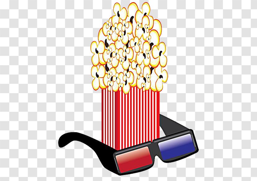 Popcorn Royalty-free Clip Art - Text - Movie Material Transparent PNG