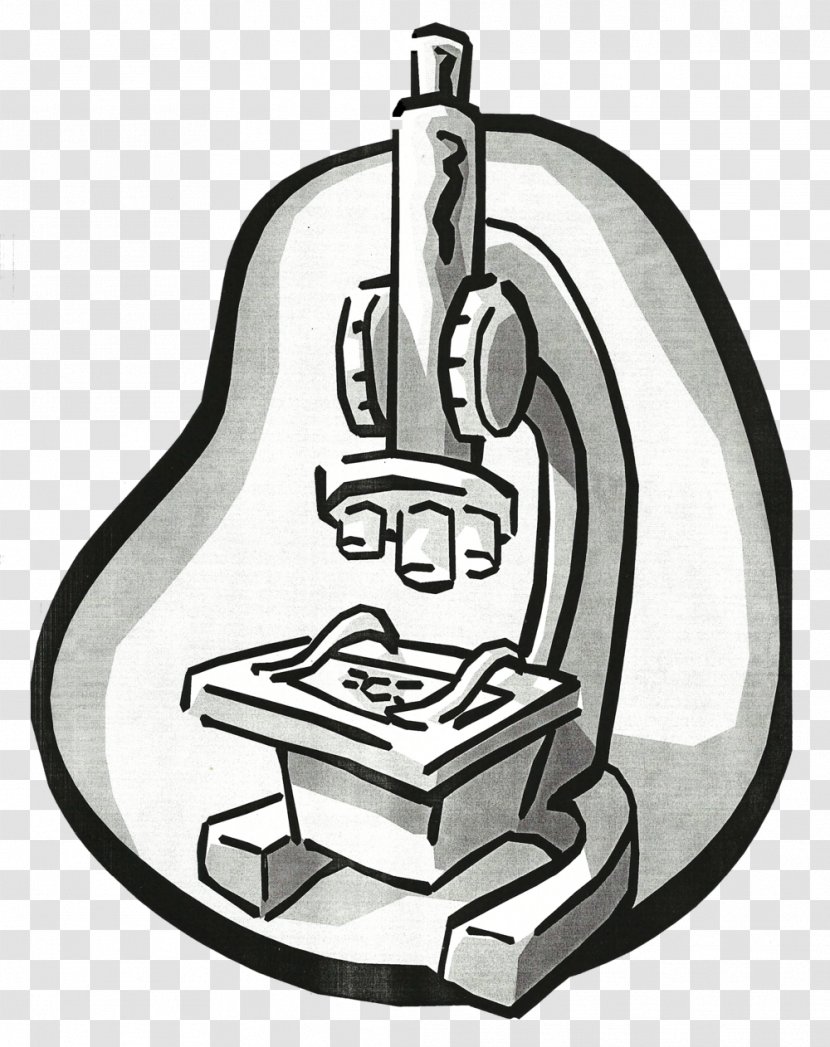 Laboratory Microscope Erlenmeyer Flask Biology Cell - Monochrome Transparent PNG