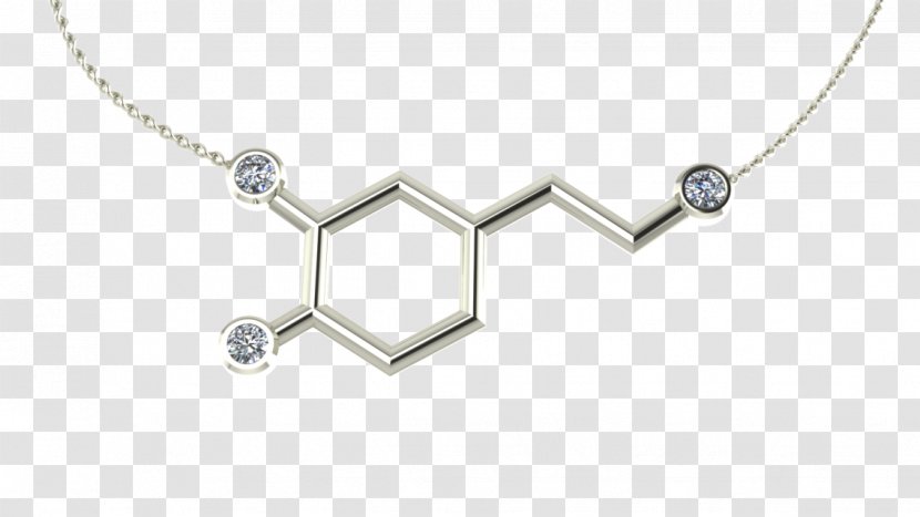Necklace Molecule Gold Dopamine Jewellery Transparent PNG