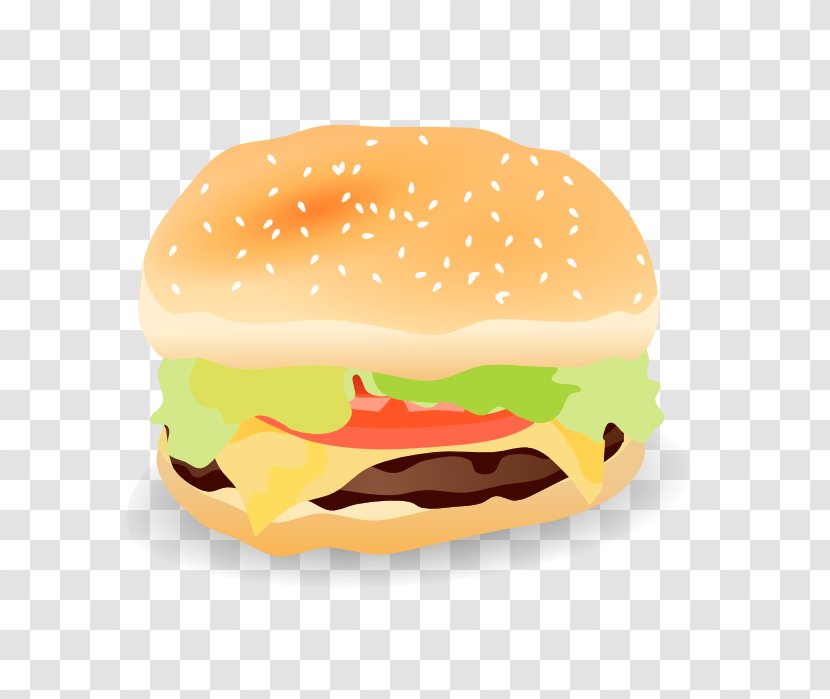Cheeseburger Hamburger Fast Food French Fries Junk - Veggie Burger - Art Transparent PNG
