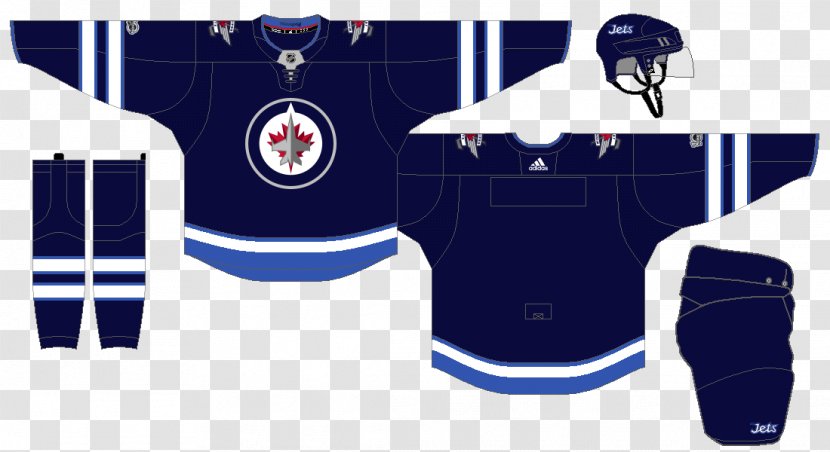 Jersey Winnipeg Jets 2011–12 NHL Season Ice Hockey Nashville Predators - Blue - Logo Transparent PNG