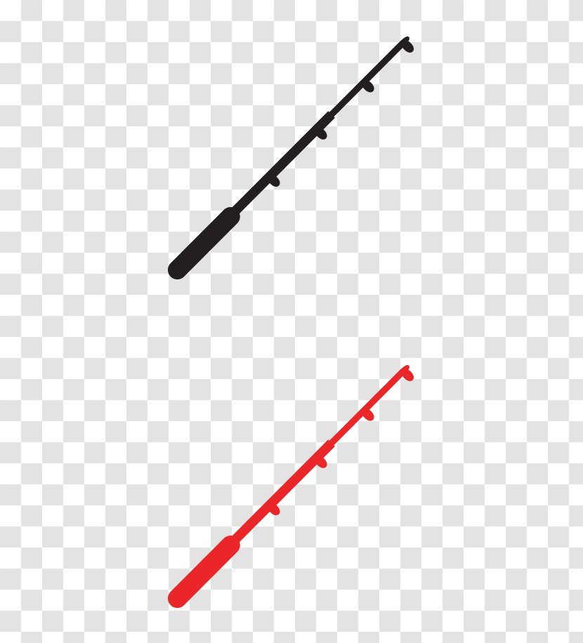 Product Design Line Point Angle - Fishing Rods Transparent PNG