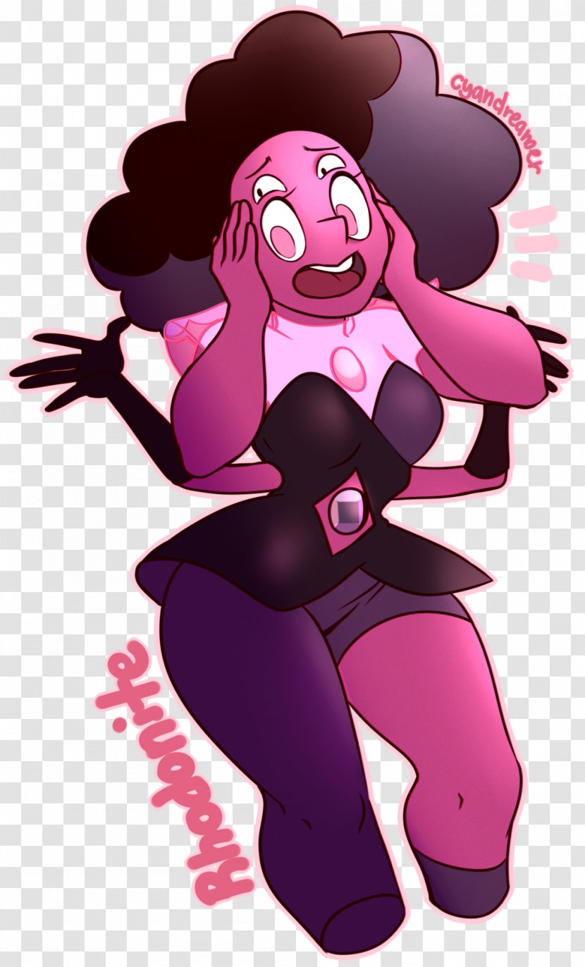Rhodonite Fan Art Drawing Off Colors - Heart - Pink Shading Transparent PNG