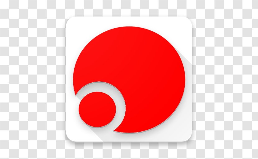 Circle Font - Red Transparent PNG