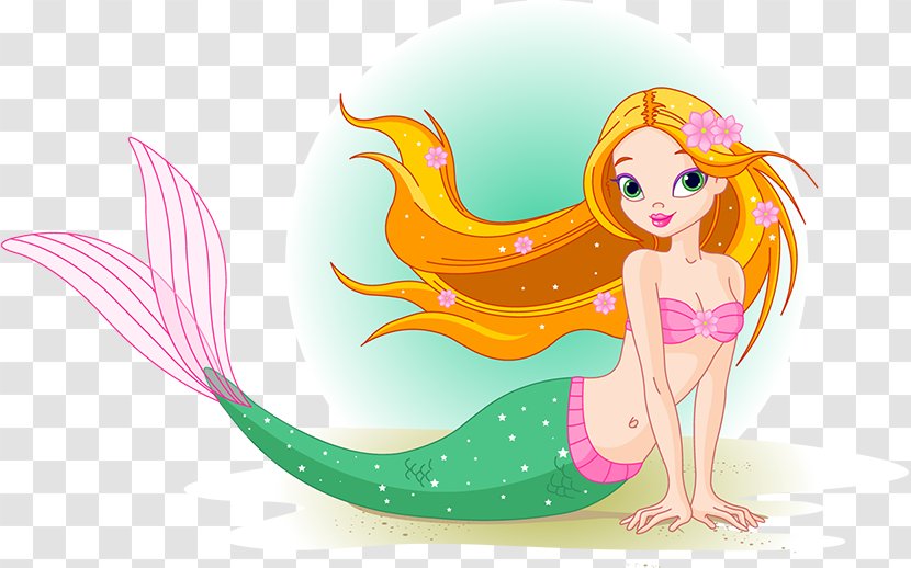 Mermaid - Mythical Creature - Cartoon Transparent PNG