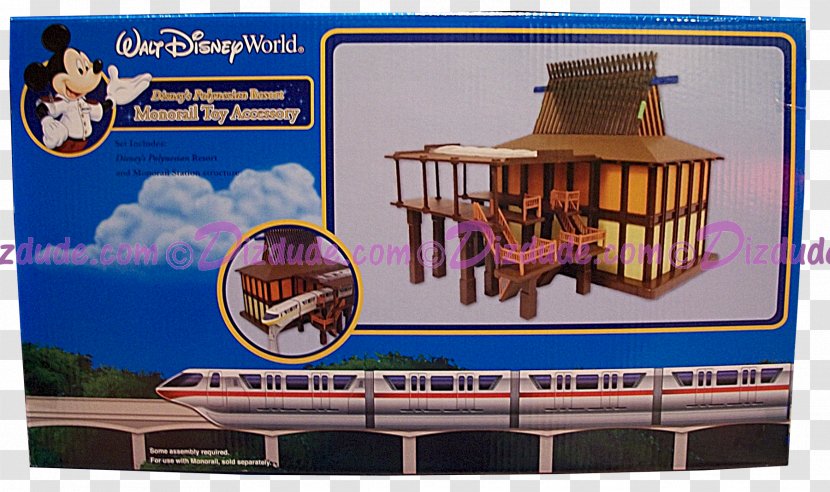 Disney's Polynesian Village Resort Walt Disney World Monorail System Princess Toy - Brand Transparent PNG