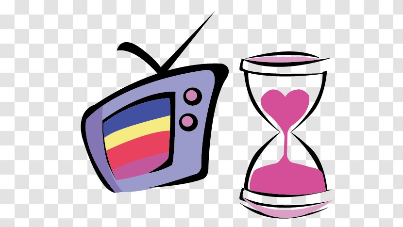Cartoon Hourglass Time - Drinkware - Vector Transparent PNG