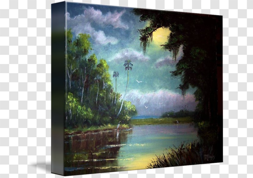 Watercolor Painting Water Resources Acrylic Paint Bayou - Nature Transparent PNG