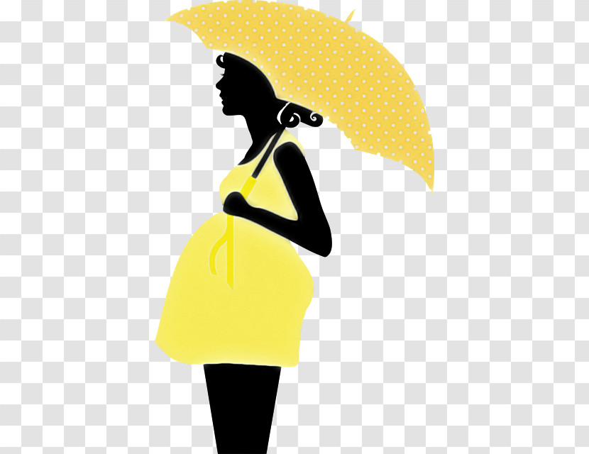 Yellow Cartoon Silhouette Transparent PNG