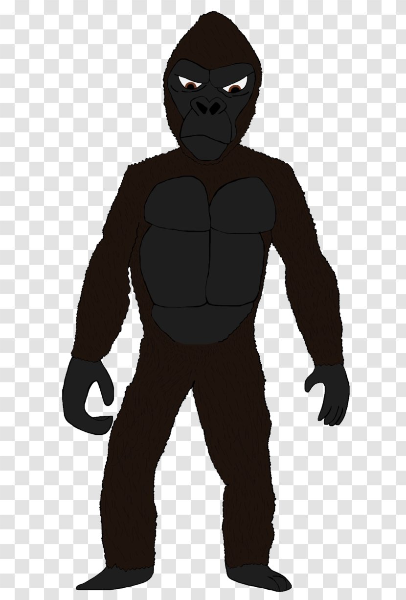 Gorilla Homo Sapiens Character Cartoon Fiction - Skull Island Transparent PNG