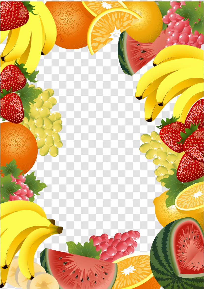 Fruit Picture Frame Royalty-free - Citrus - Fruits And Vegetables Vector Material Transparent PNG