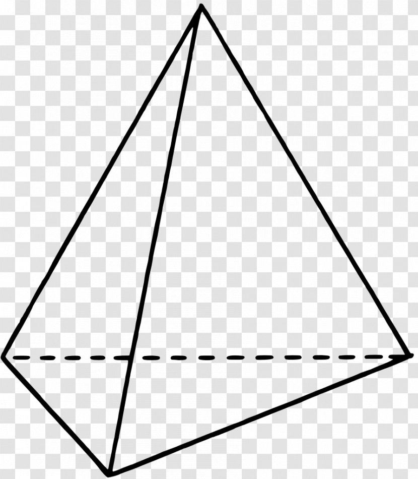 Tetrahedron Shape Simplex Tetrahedral Molecular Geometry Triangle - Trigonal Planar - Triangular Transparent PNG