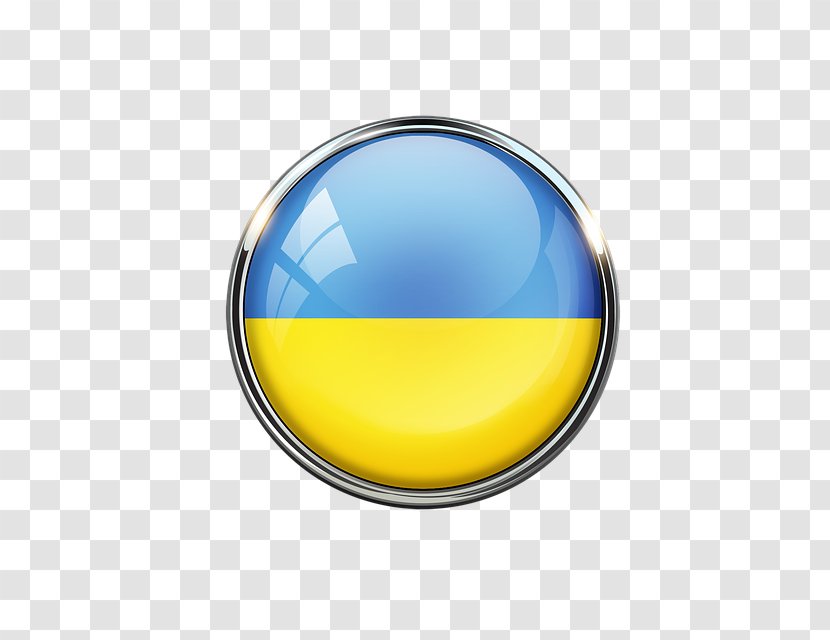 Ukraine Yellow Flag Blue Symbol - Animation Transparent PNG