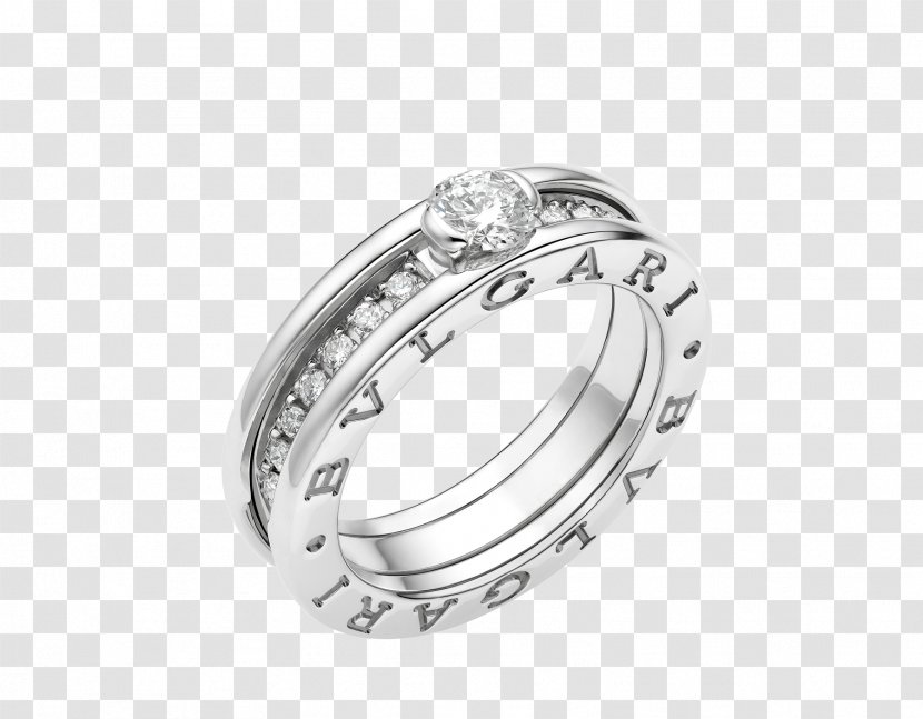 Engagement Ring Jewellery Bulgari Diamond - Gold - Rings Transparent PNG