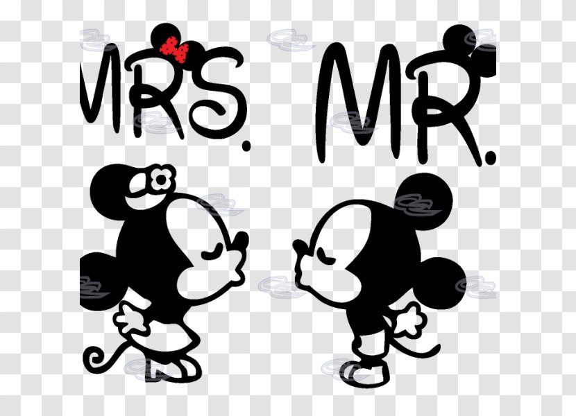 Minnie Mouse MacBook Pro Mickey IPad Mini - Silhouette - Kissing Clipart Transparent PNG