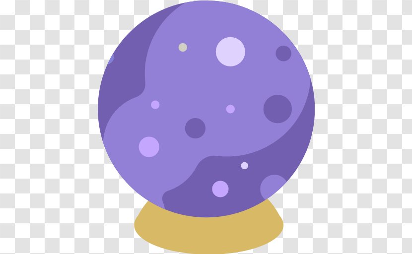 Crystal Ball Emoji Sticker Emoticon Future - Violet Transparent PNG