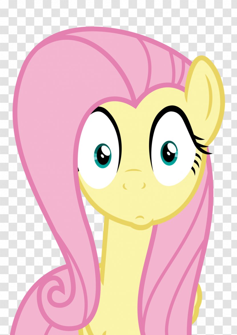 Fluttershy Eye Face Cheek My Little Pony - Cartoon Transparent PNG