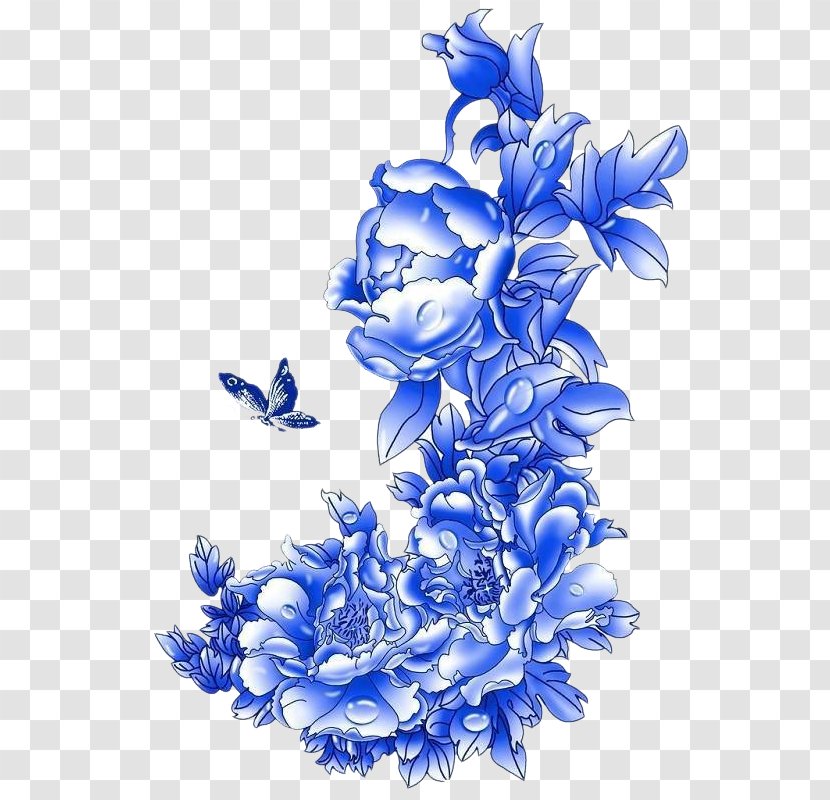 Blue Download Clip Art - Flower - 1 2 3 Transparent PNG