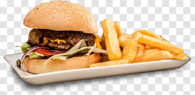 Hamburger French Fries Steak Burger Cheeseburger 'n Shake - Food - Menu Transparent PNG