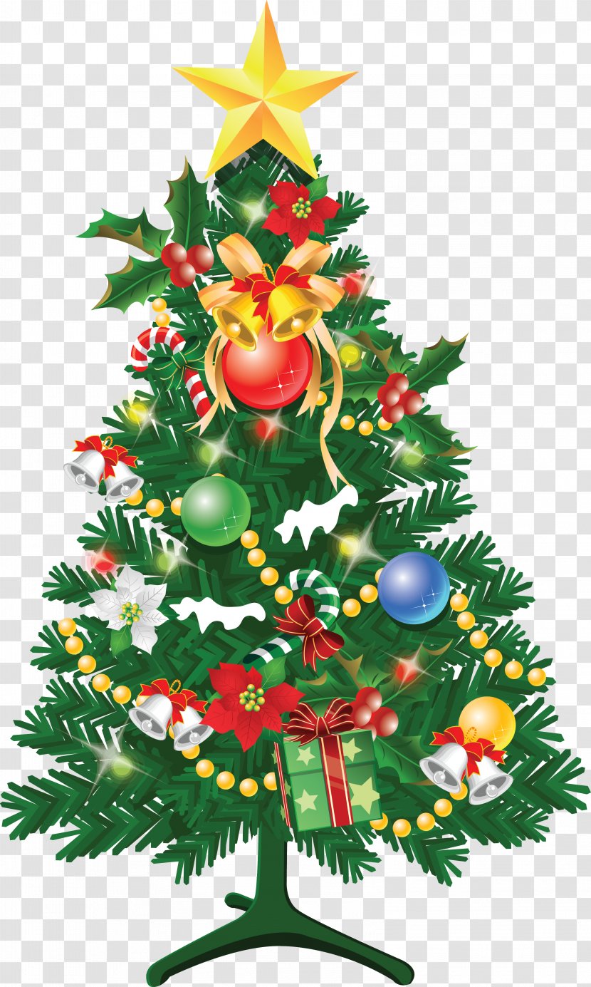 Santa Claus Christmas Tree Ornament Lights - Decoration Transparent PNG