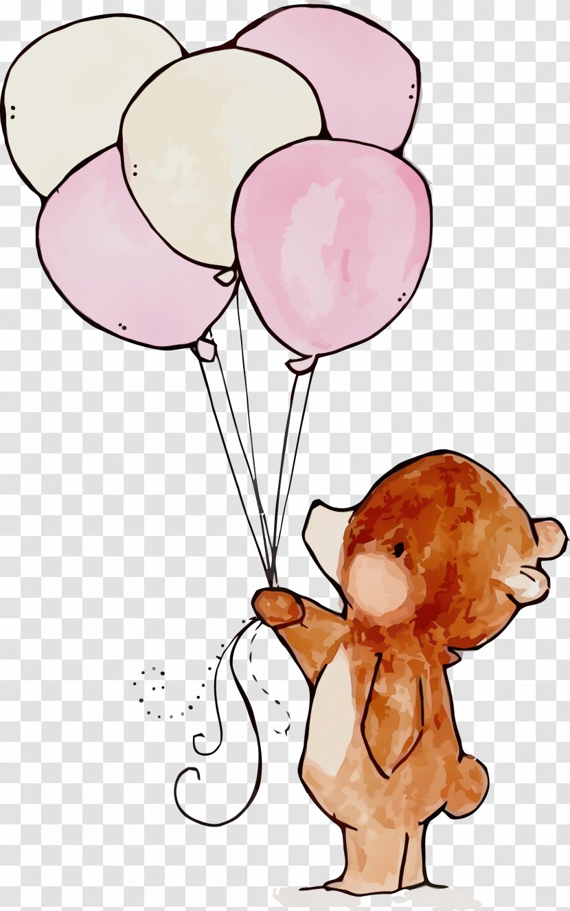 Balloon Pink Cartoon Party Supply Cut Flowers Transparent PNG