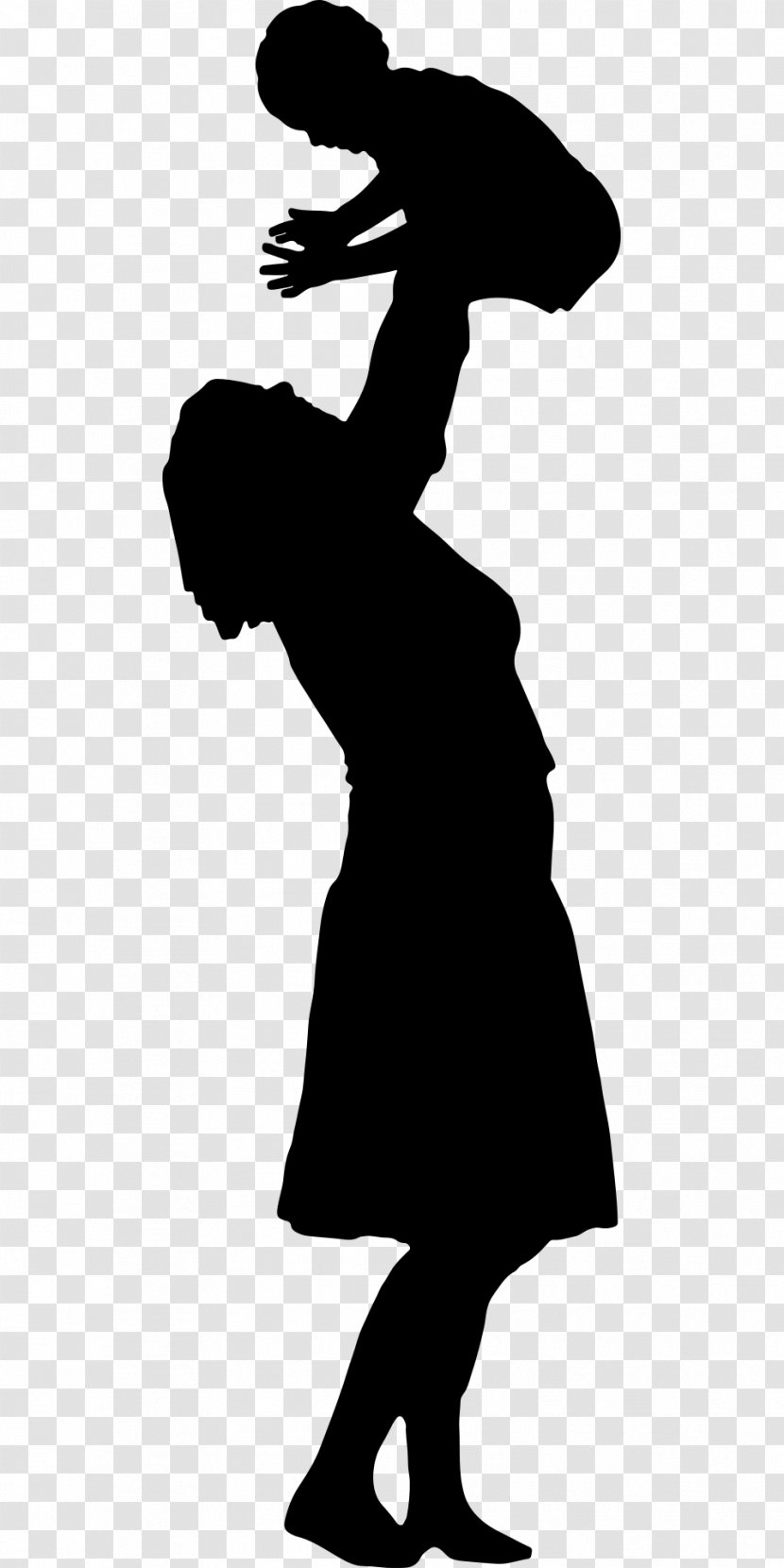 Mother Silhouette Clip Art - Standing Transparent PNG