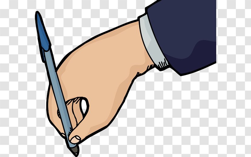 Pen Stock Photography Illustration - Handwriting - An Animation Hand Holding A Transparent PNG