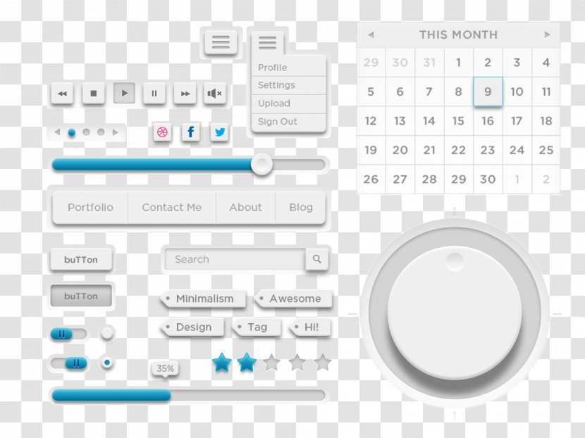 User Interface Computer Program Button Download - Paper - Page Useful Element Transparent PNG