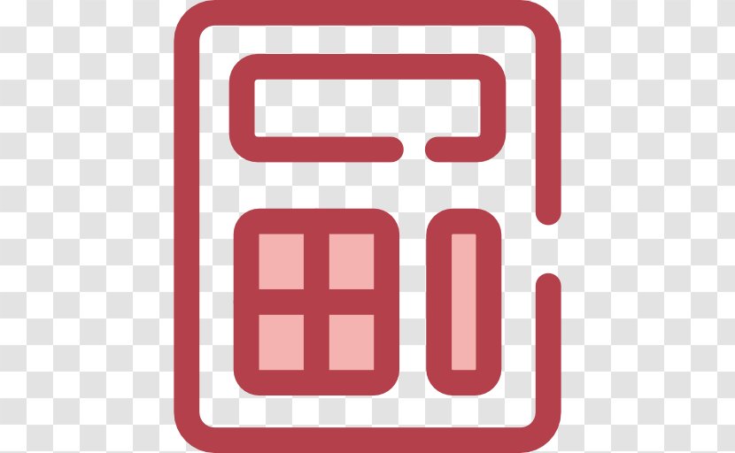 Business Education School Brand - Red - Calculator Icon Transparent Transparent PNG