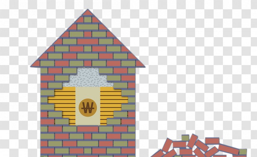 Brick Wall Illustration - Pixel - Square Pile Construction Transparent PNG